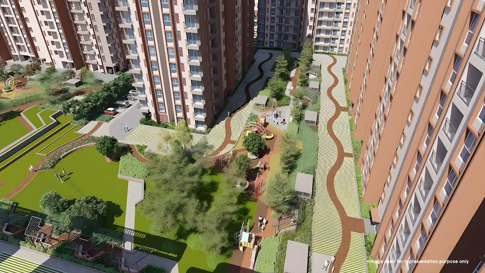 Brigade Sanctuary Apartment in bangalore walkpath way